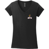 Seacoast Spartans (SPA) Softstyle Ladies Fit V-Neck T-Shirt