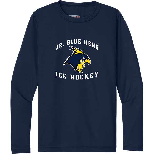 Delaware Jr. Blue Hens Youth Cooling Performance Long Sleeve Tee
