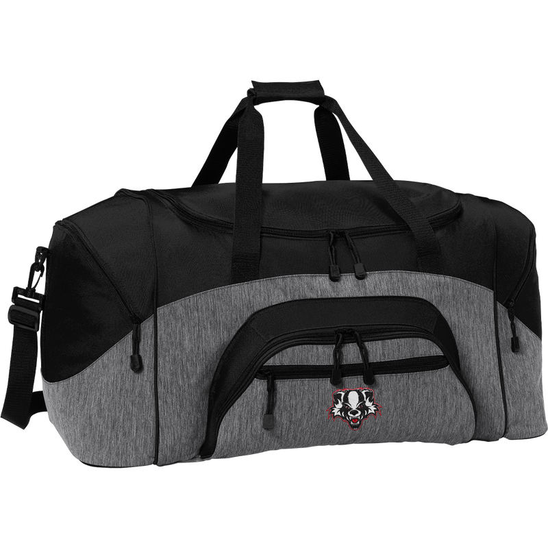 Scary Badgers Standard Colorblock Sport Duffel