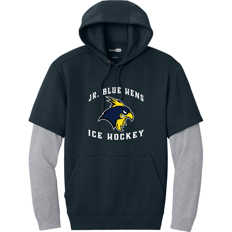 Delaware Jr. Blue Hens Tough Fleece Layered Hoodie