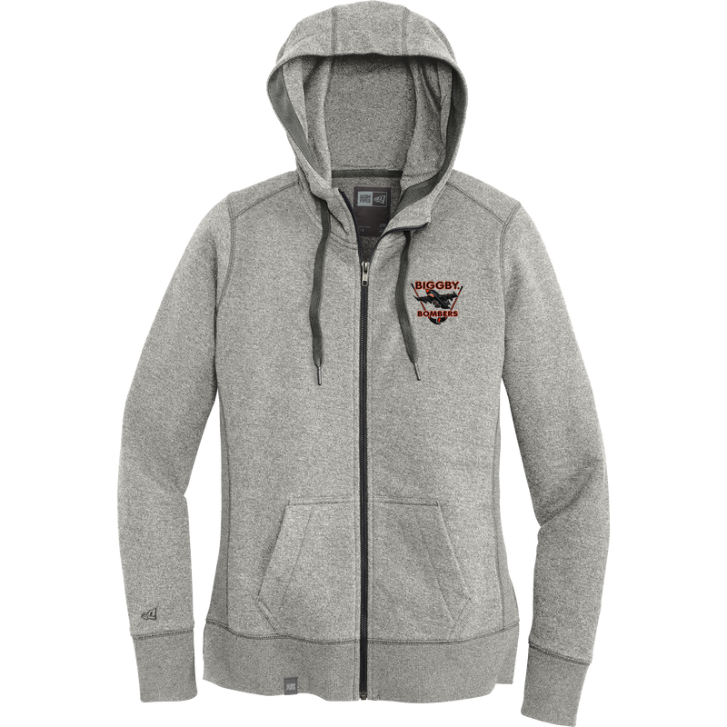 Biggby Bombers New Era Ladies French Terry Full-Zip Hoodie