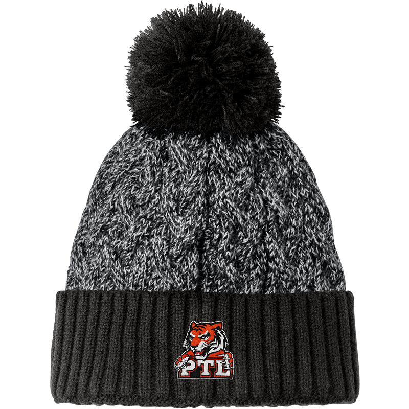 Princeton Tiger Lilies New Era Marled Knit Pom Beanie