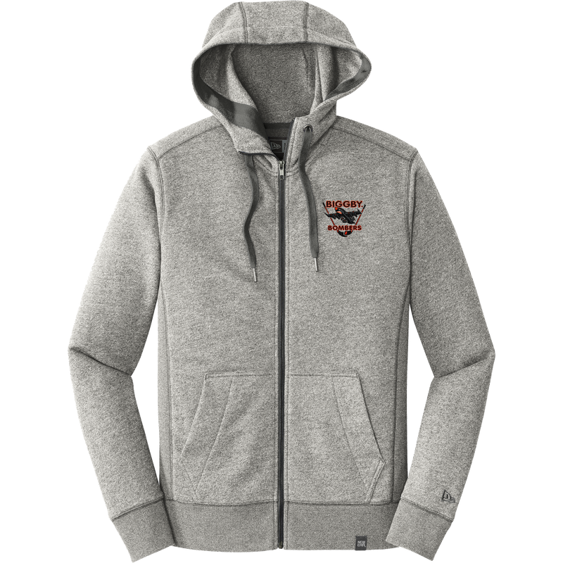 Biggby Bombers New Era French Terry Full-Zip Hoodie