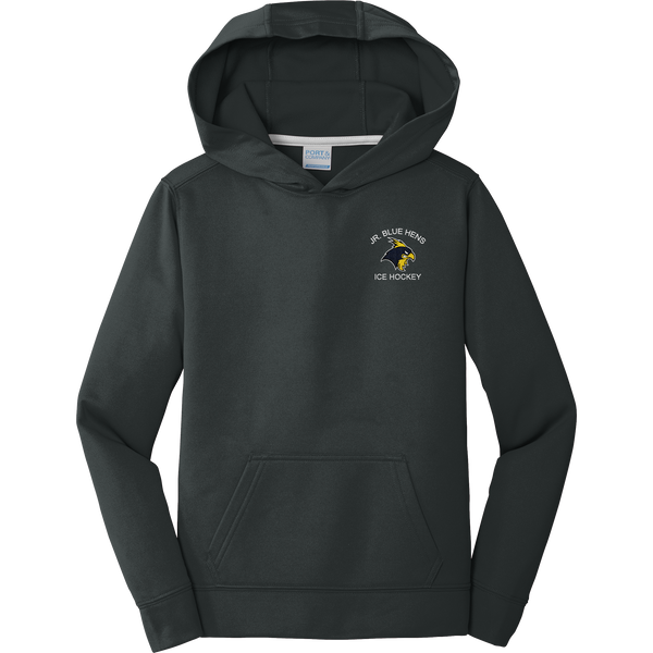 Delaware Jr. Blue Hens Youth Performance Fleece Pullover Hooded Sweatshirt