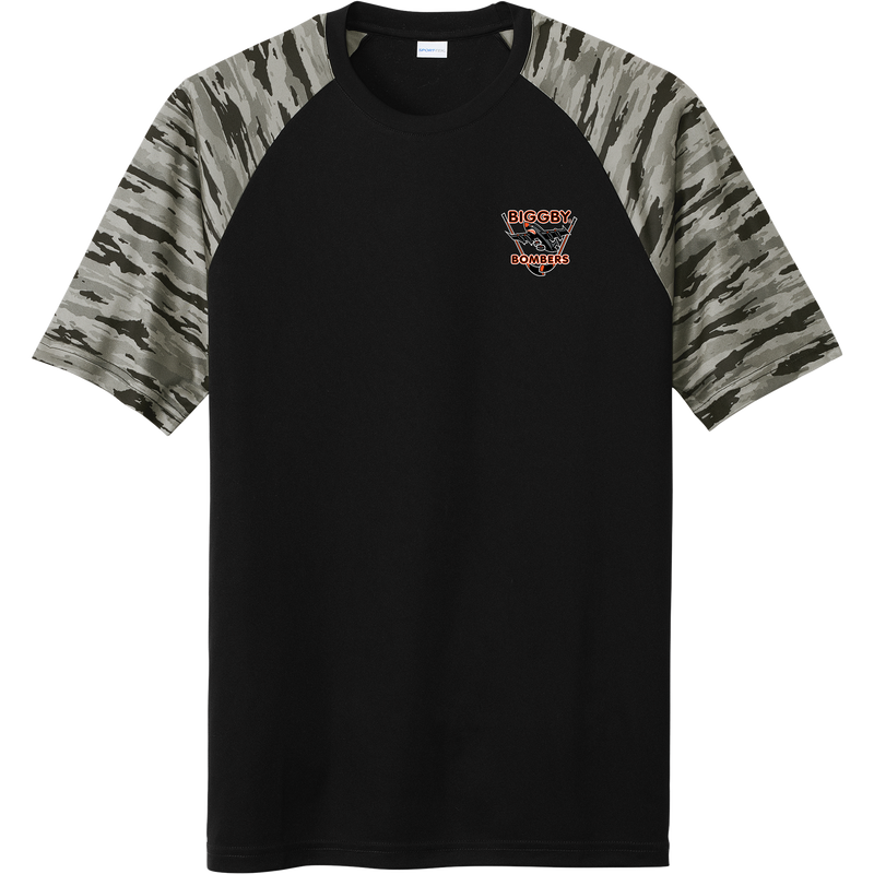 Biggby Bombers Drift Camo Colorblock Tee