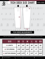 Biggby Coffee AAA Tier 1 Girls Tech Socks